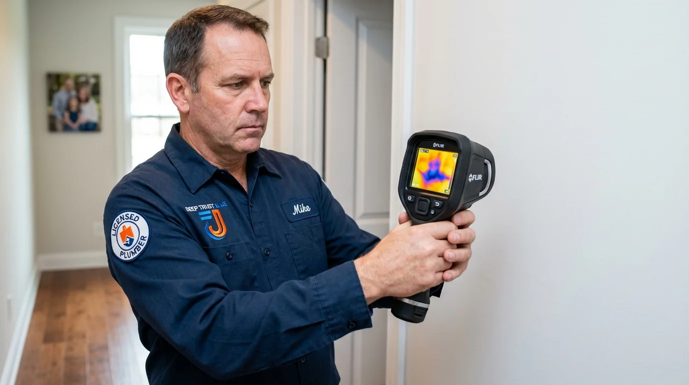 Thermal imaging leak detection by Johns Plumbing LLC in Canutillo